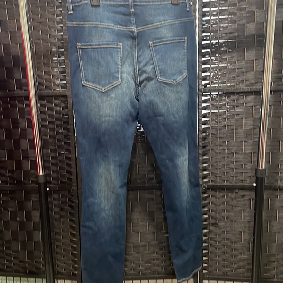 Plus size womens skinny jeans stretch jeans artificial wear and fading by M.A.P. - Picture 5 of 5